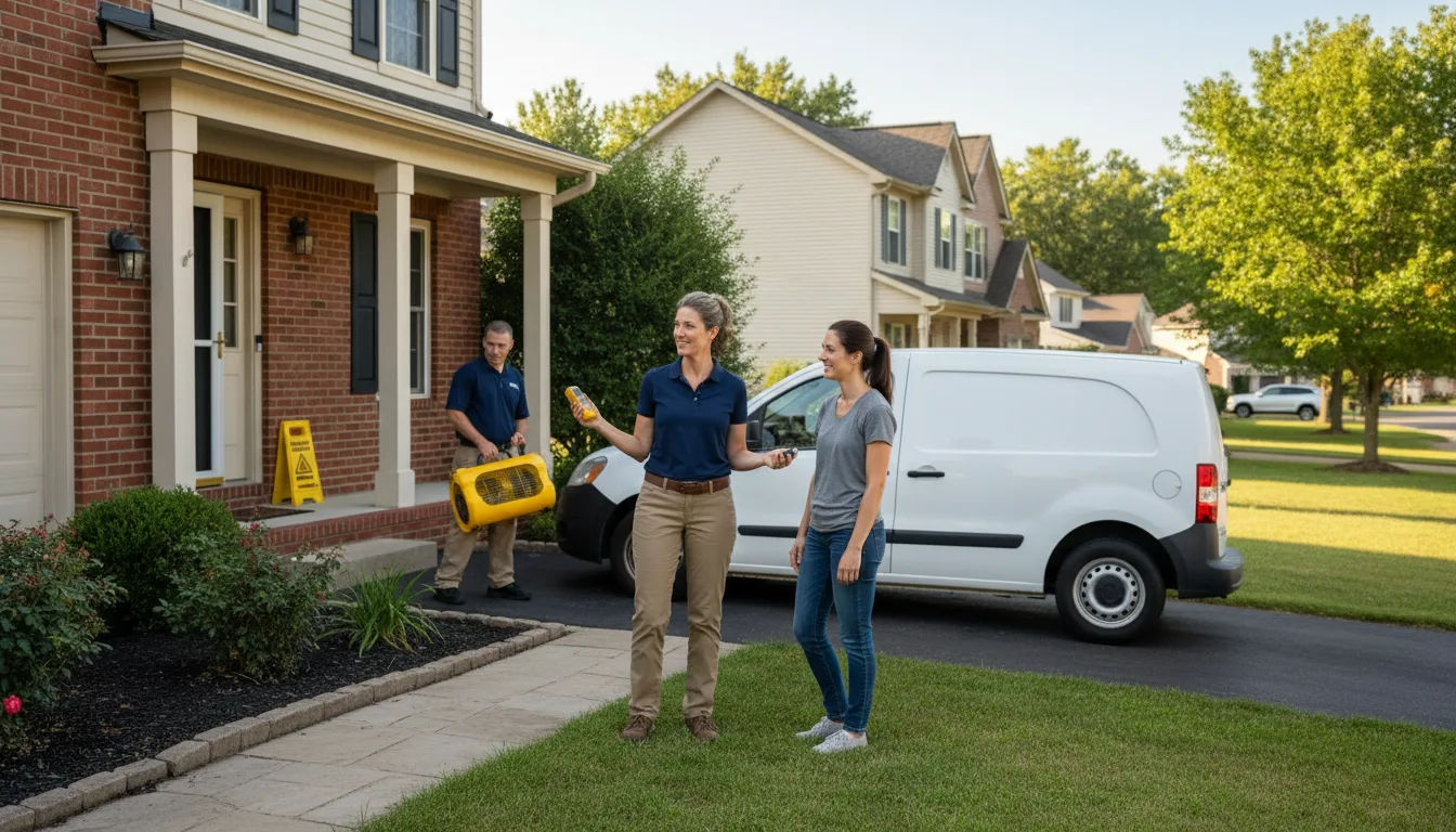 Water restoration image for Dehumidification And Cleanup Services in Valley Lee, MD